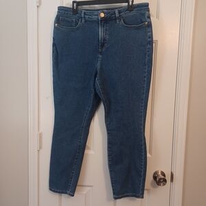 LC Lauren Conrad High Rize Skinny Ankle Jeans Sz 16
